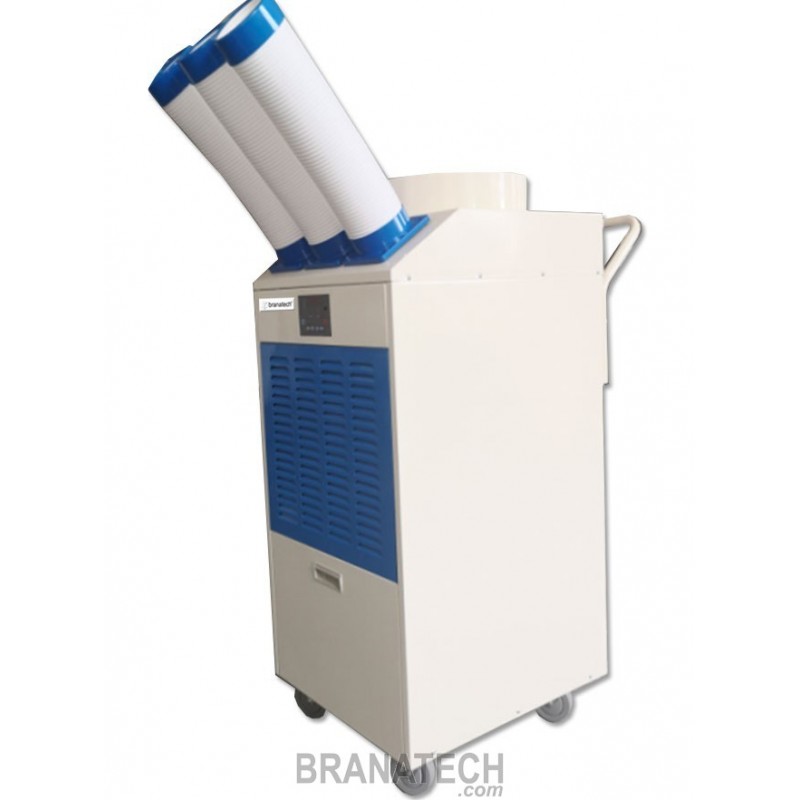 AIRE ACONDICIONADO PORTÁTIL INDUSTRIAL FRÍO/CALOR 16,000 BTU (1.3 TONELADAS) MARCA BRANATECH