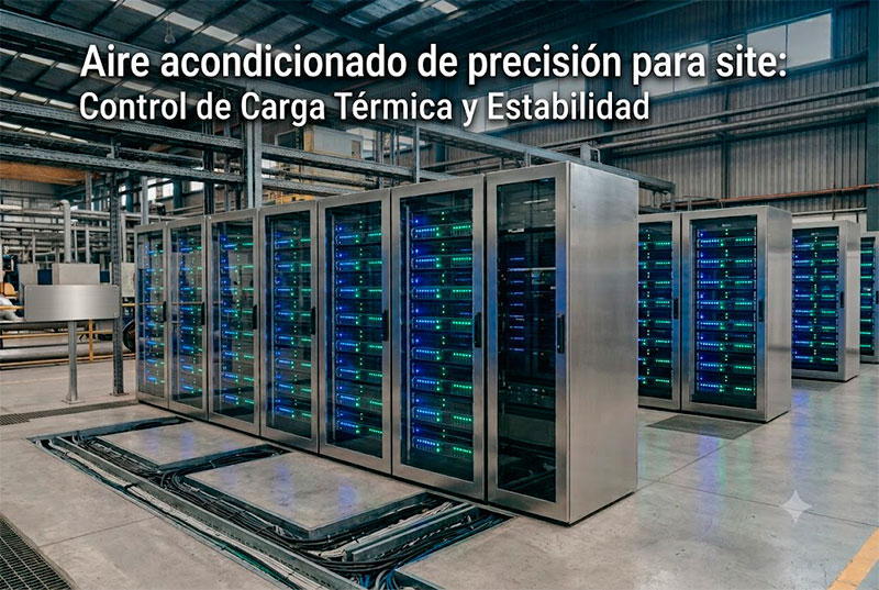 Aire acondicionado de precisión para site: el reto de operar 24/7