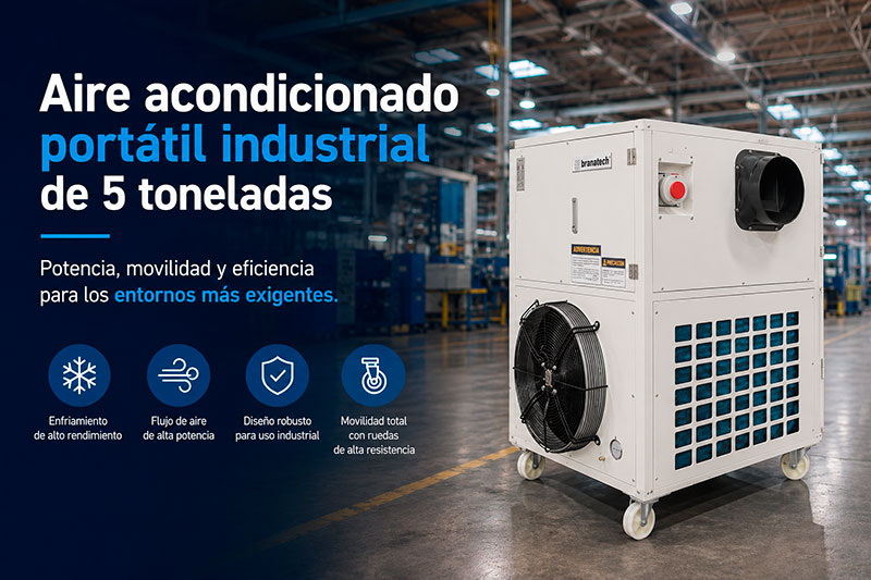 Aire acondicionado portátil industrial de 5 toneladas