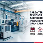 Carga térmica y eficiencia en aire acondicionado industrial de gran capacidad
